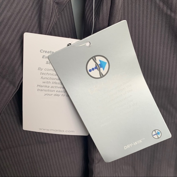 NWT MARIKA Grey Windbreaker Athletic Jacket Size M - Picture 9 of 9